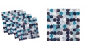 Ambesonne Abstract Set of 4 Napkins, 12" x 12"